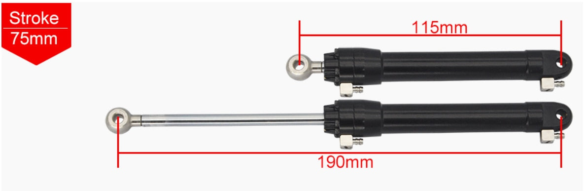 50/75/95mm Stroke Metal Cylinder for Kabolite 336gc